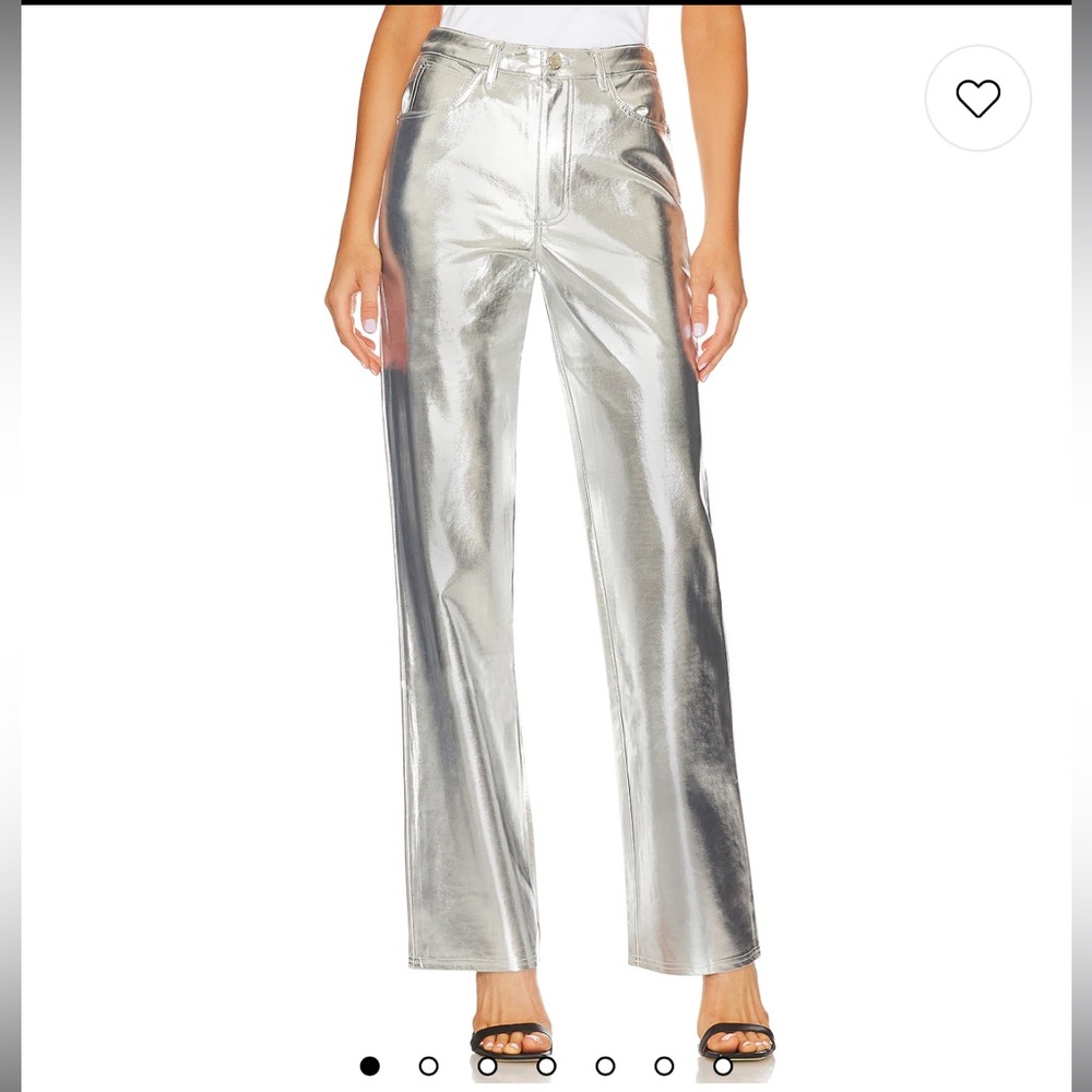 Weworewhat pant Mirror Straight Leg in Mirror